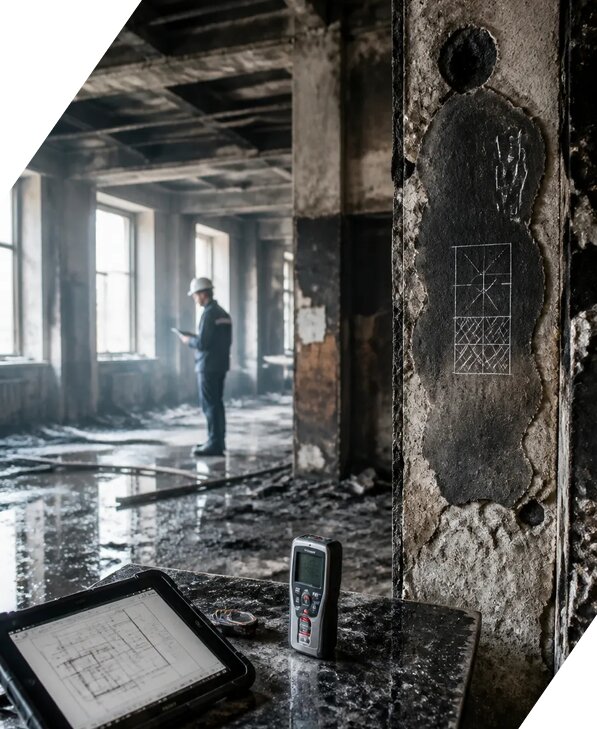 Обследование зданий после пожара в Минеральных Воде от 15537 р. | ЭкспертизаРоссия