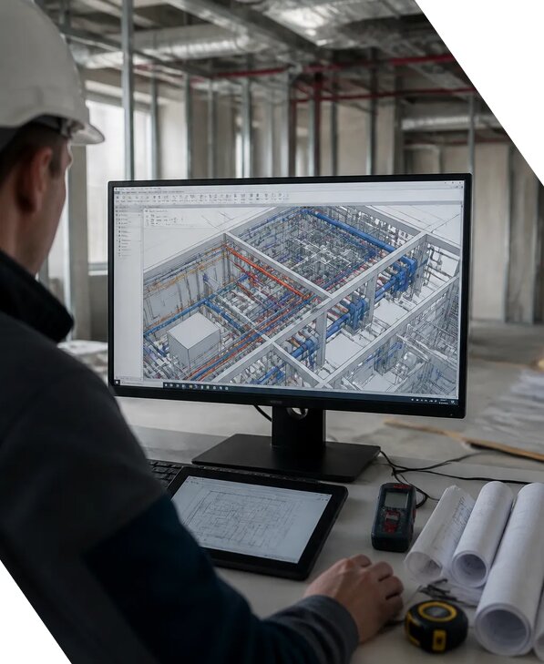 Создание BIM модели инженерных сетей для объектов в Минеральных Воде